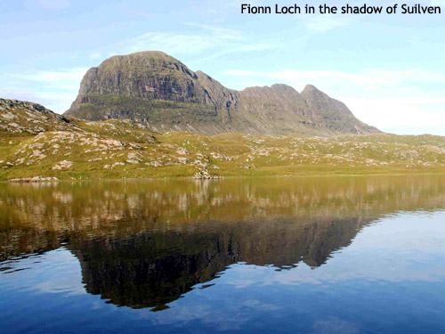 Fionn LOch in the shadow of Suilven